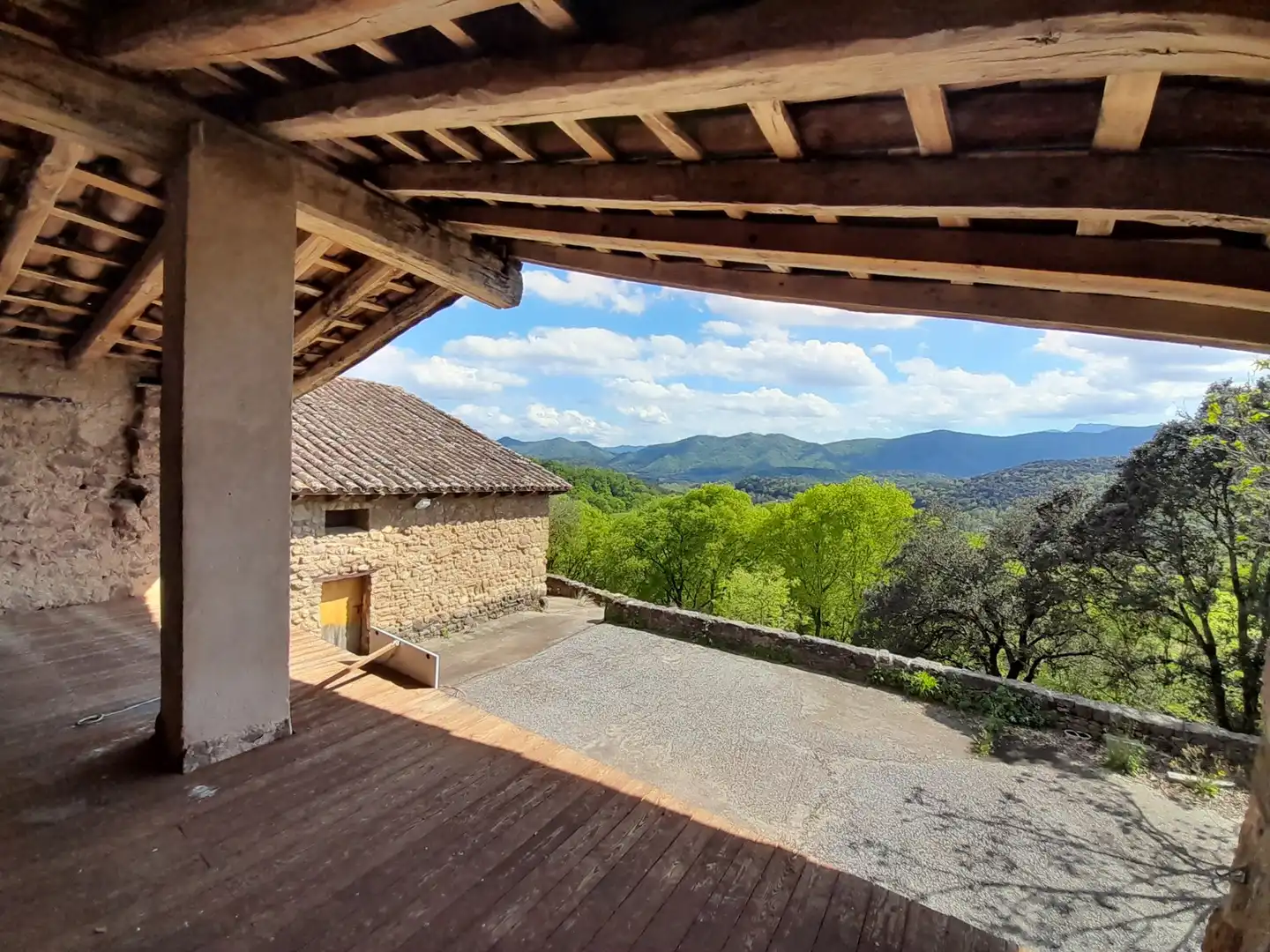 Terraza de Finca rústica en venta en La Vall de Bianya con Calefacción, Terraza y Trastero