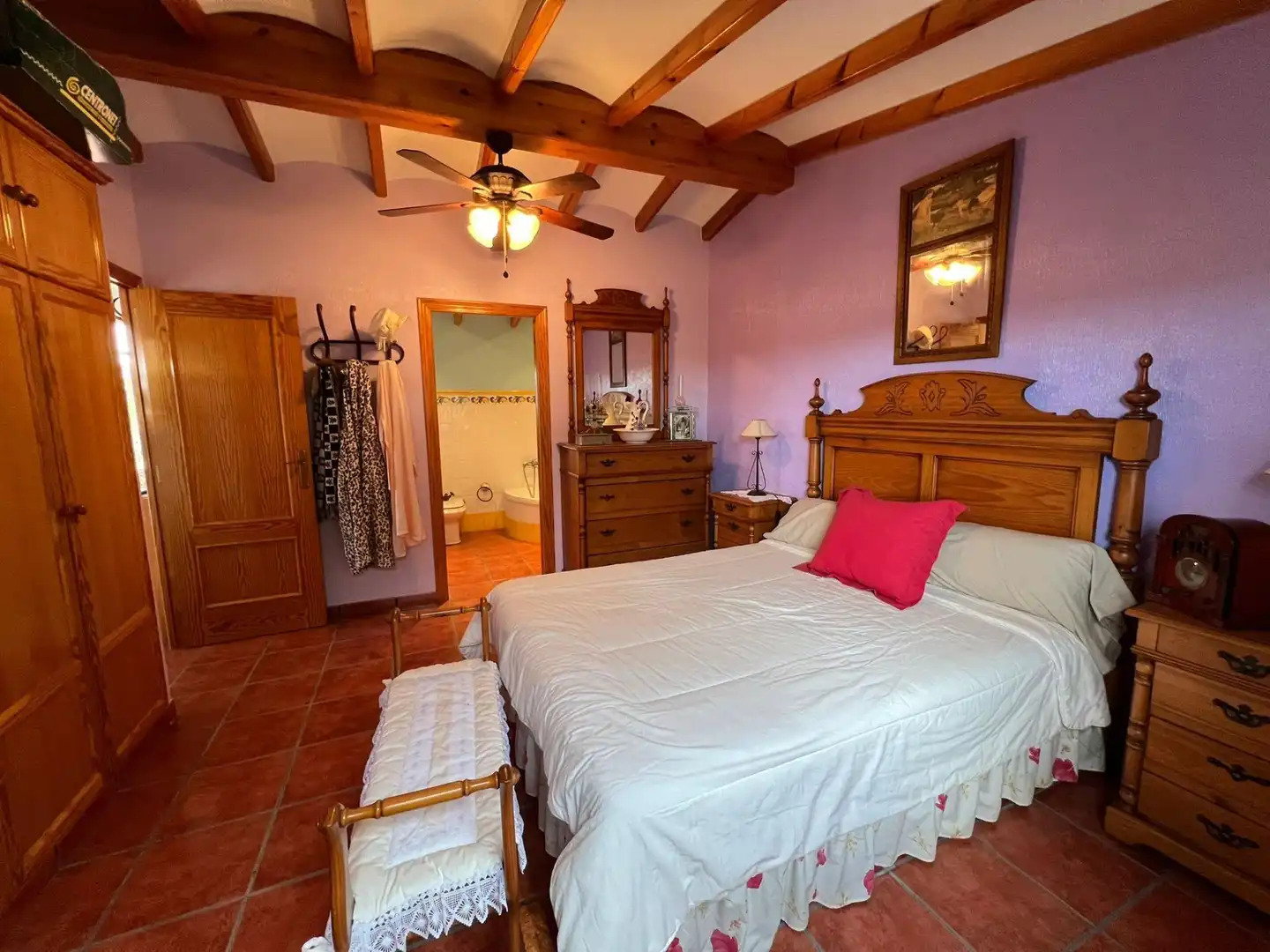Dormitori de Casa o xalet en venda en Elche / Elx amb Jardí privat, Terrassa i Piscina