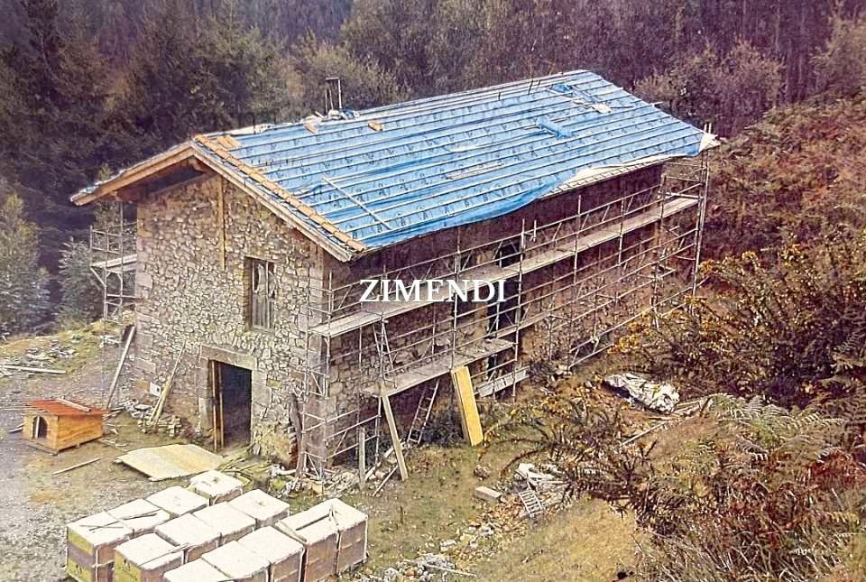 Vista exterior de Finca rústica en venda en Muxika amb Jardí privat