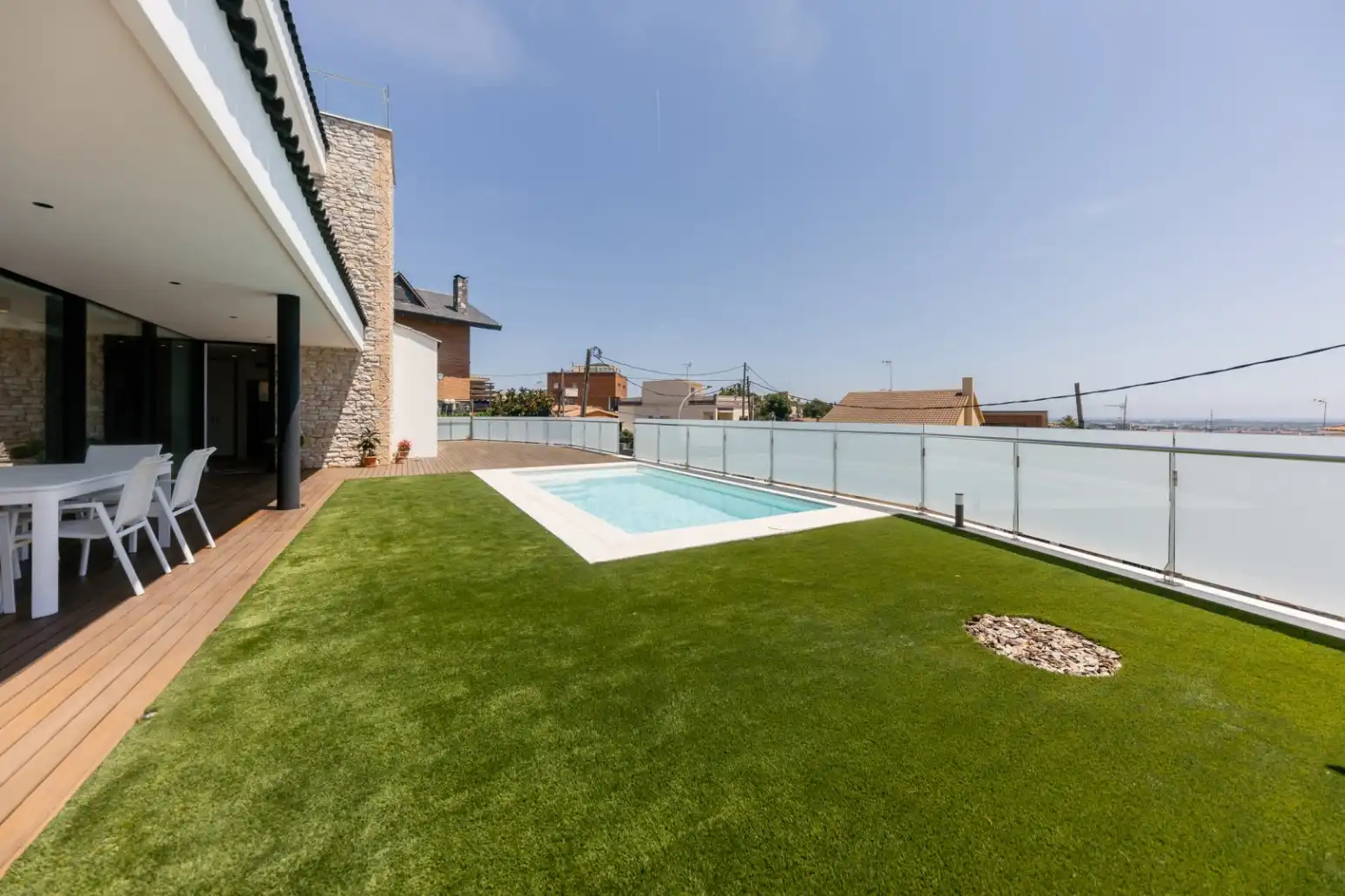 Terrassa de Casa o xalet en venda en Viladecans amb Aire condicionat, Calefacció i Jardí privat