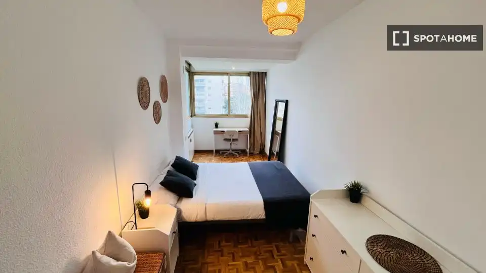 Bedroom of Flat for rent in Madrid  with Air Conditioner, Heating and Furnished