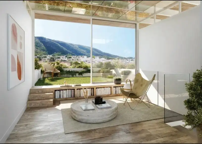 Living room of Apartments for sale in L'Alfàs del Pi  with Air Conditioner, Private garden and Terrace