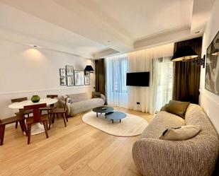 Living room of Flat to rent in  Barcelona Capital  with Air Conditioner, Heating and Private garden