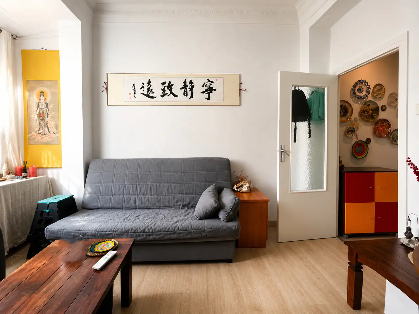Sala de estar de Piso en venta en Valencia con Aire acondicionado, Amueblado y Balcón