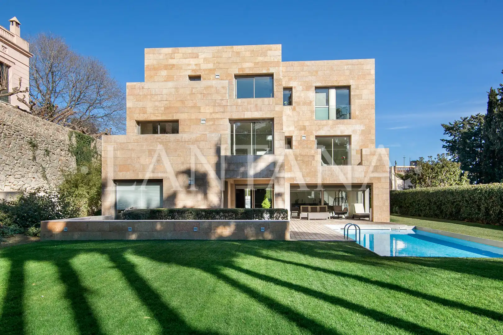 Vista exterior de Casa o chalet en venta en  Barcelona Capital con Aire acondicionado, Calefacción y Jardín privado