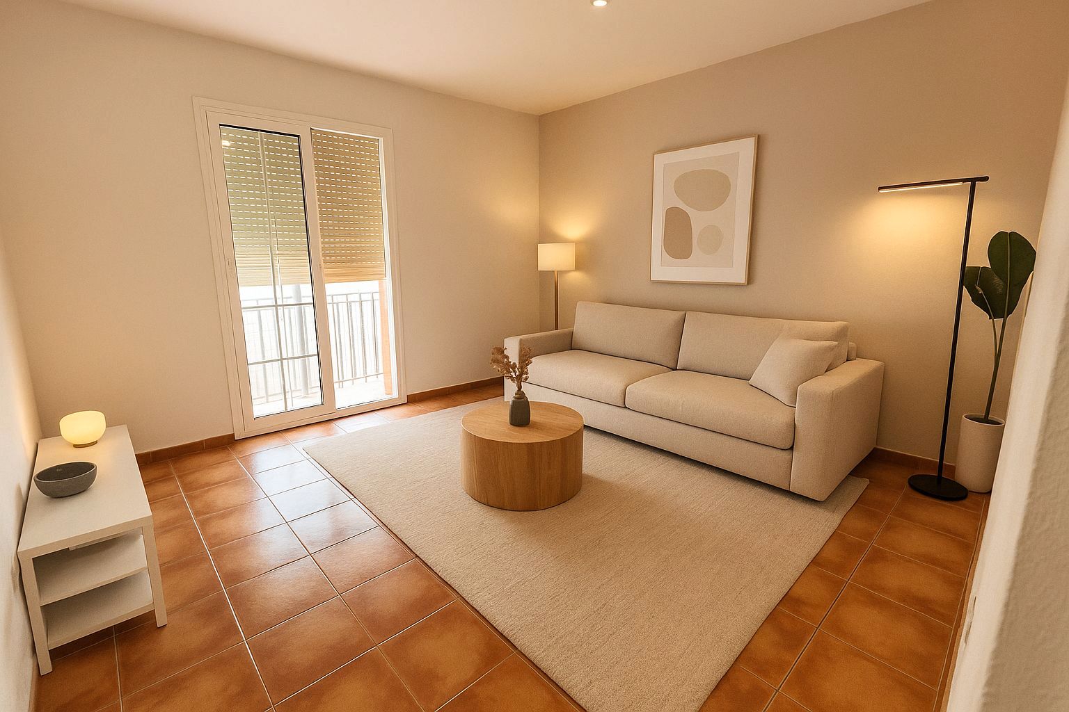 Living room of Flat for sale in Santa Coloma de Gramenet  with Heating and Balcony