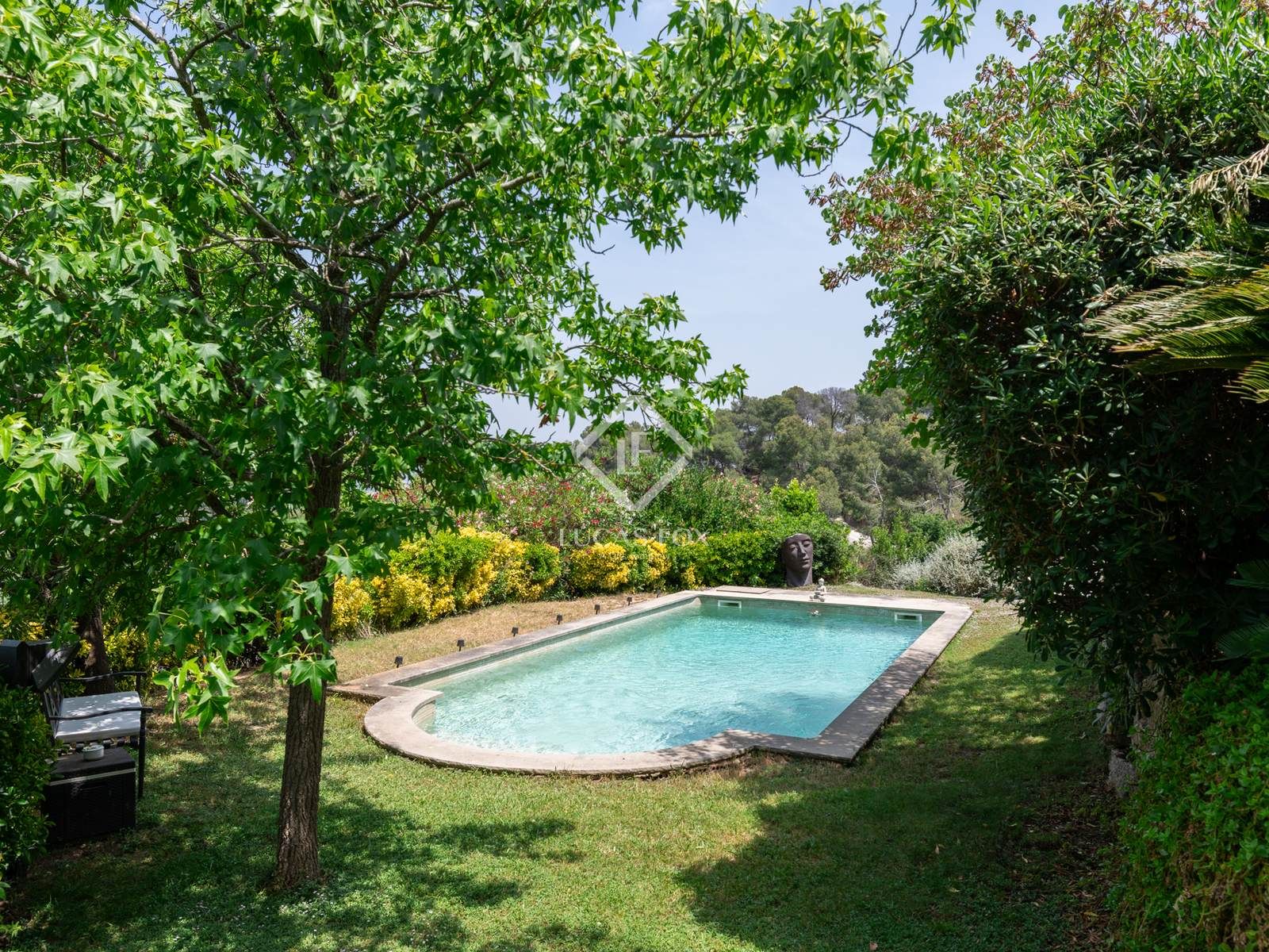 Jardí de Casa o xalet en venda en Sant Cugat del Vallès amb Calefacció, Jardí privat i Terrassa