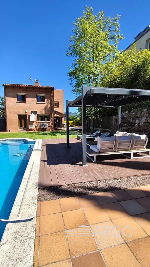 Terraza de Casa o chalet en venta en Vallromanes con Aire acondicionado, Calefacción y Jardín privado