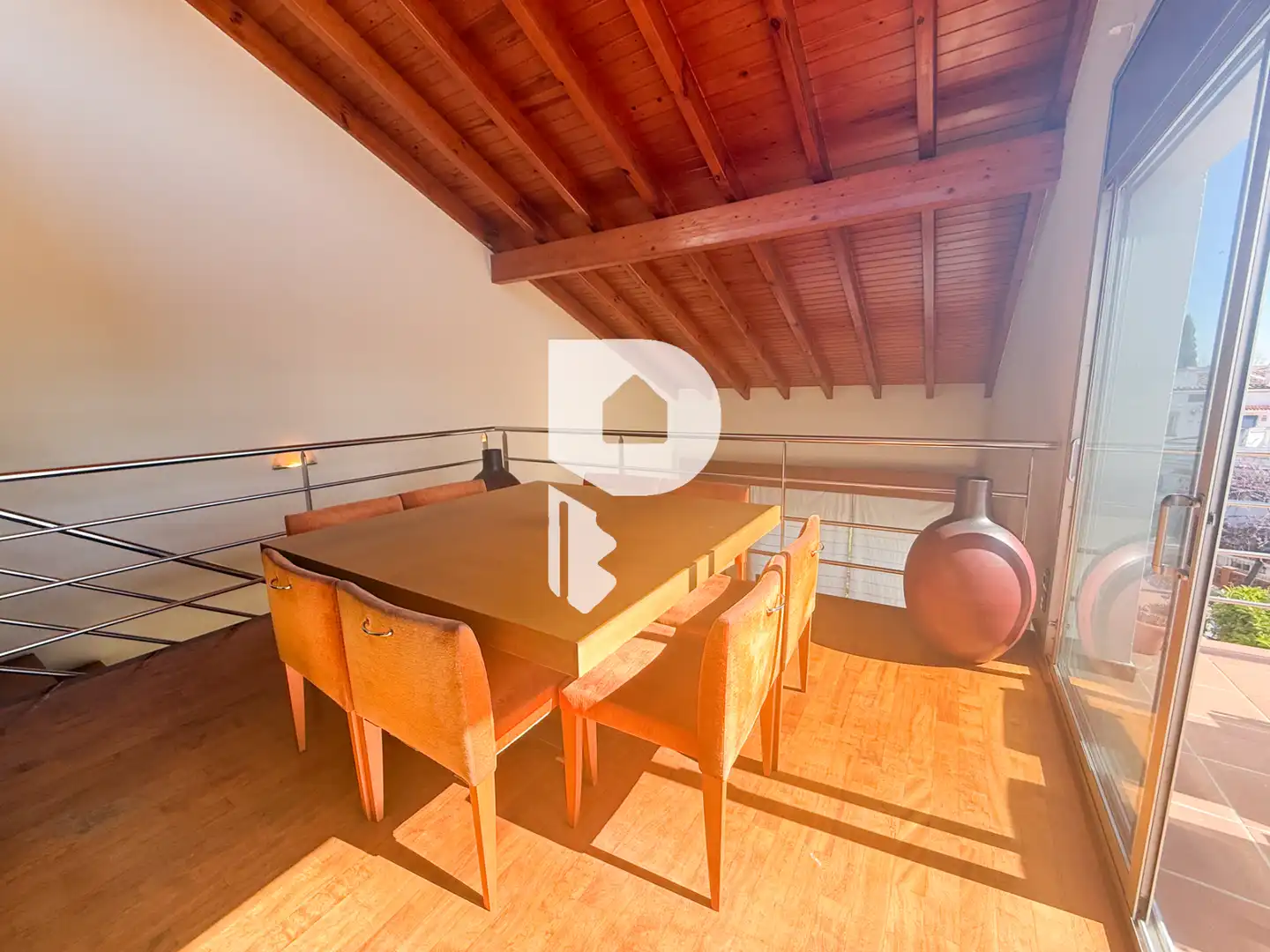 Dining room of Houses for sale in Castelldefels  with Air Conditioner, Heating and Terrace