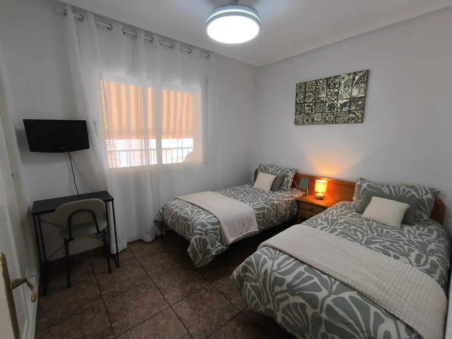 Dormitori de Apartament de lloguer en San Javier amb Aire condicionat, Calefacció i Terrassa