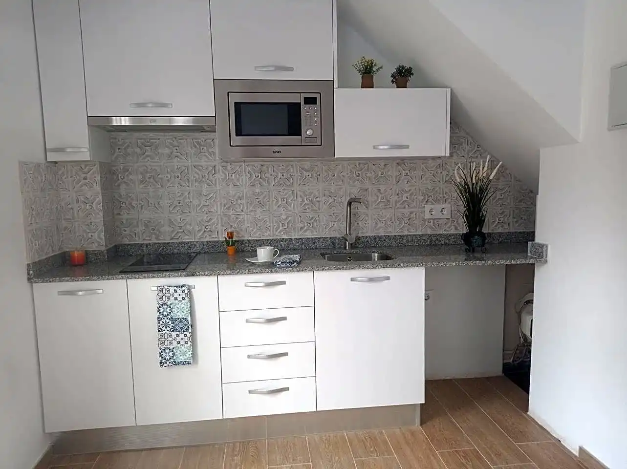 Küche von Wohnung zur Miete in Moncada mit Klimaanlage, Möbliert und Balkon