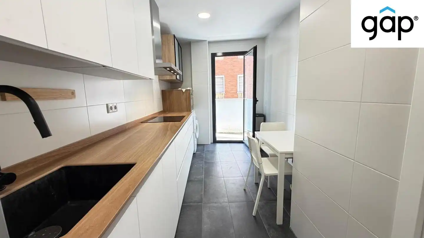 Kitchen of Flat for sale in Cuenca  with Heating, Swimming Pool and Furnished