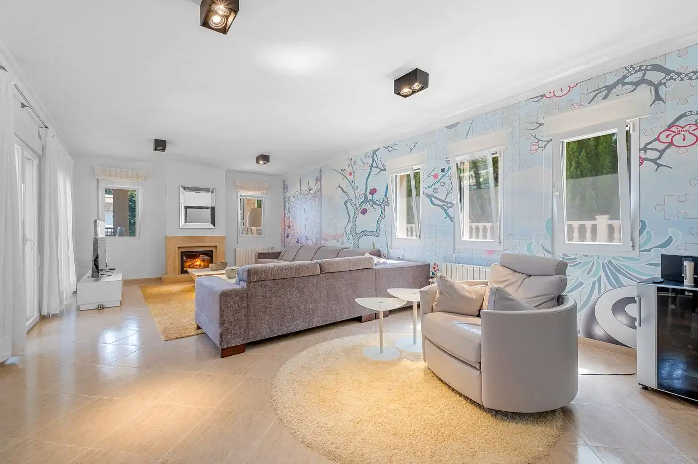 Sala de estar de Casa o chalet en venta en Benissa con Jardín privado, Terraza y Trastero