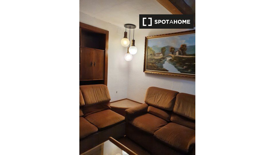 Sala d'estar de Pis de lloguer en Vilanova i la Geltrú amb Aire condicionat, Calefacció i Moblat