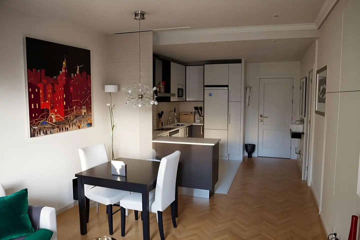 Küche von Wohnung zum Verkauf in Madrid mit Klimaanlage und Terrasse