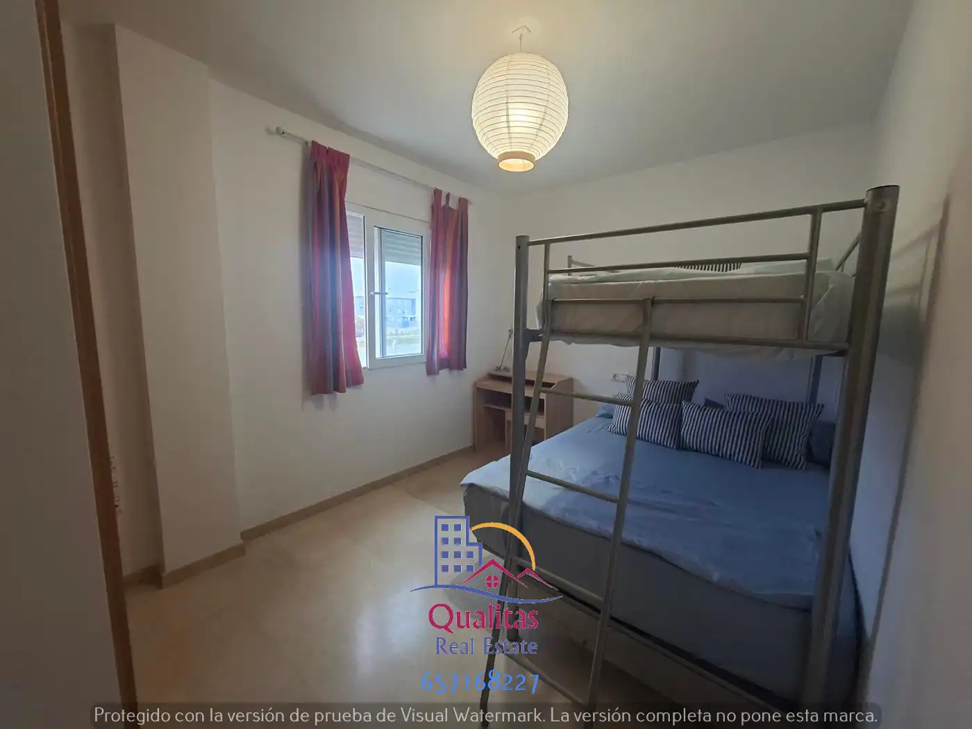 Schlafzimmer von Wohnungen zum Verkauf in Oliva mit Klimaanlage, Heizung und Privatgarten