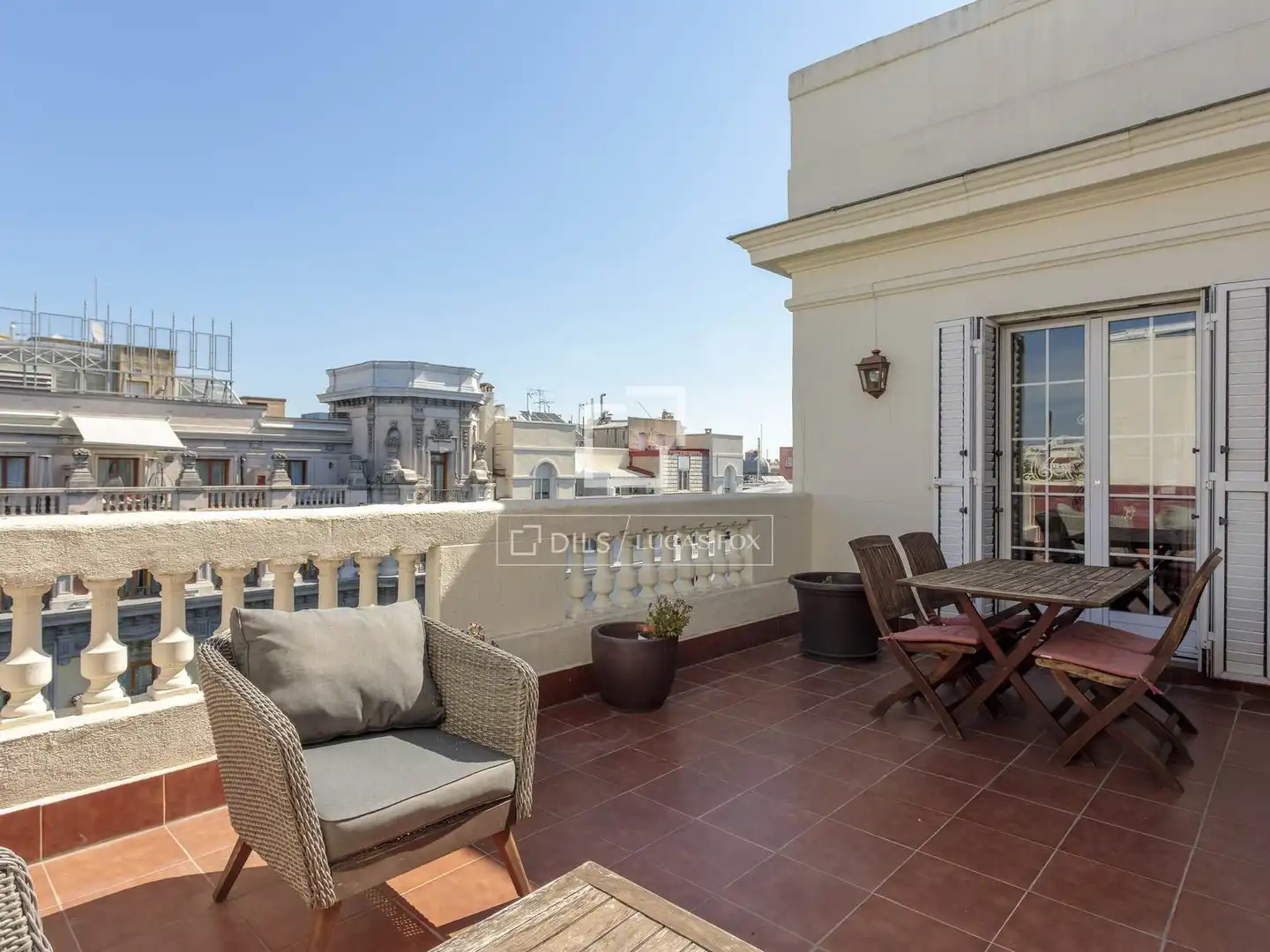 Terrace of Attic for rent in Madrid  with Air Conditioner, Heating and Parquet flooring