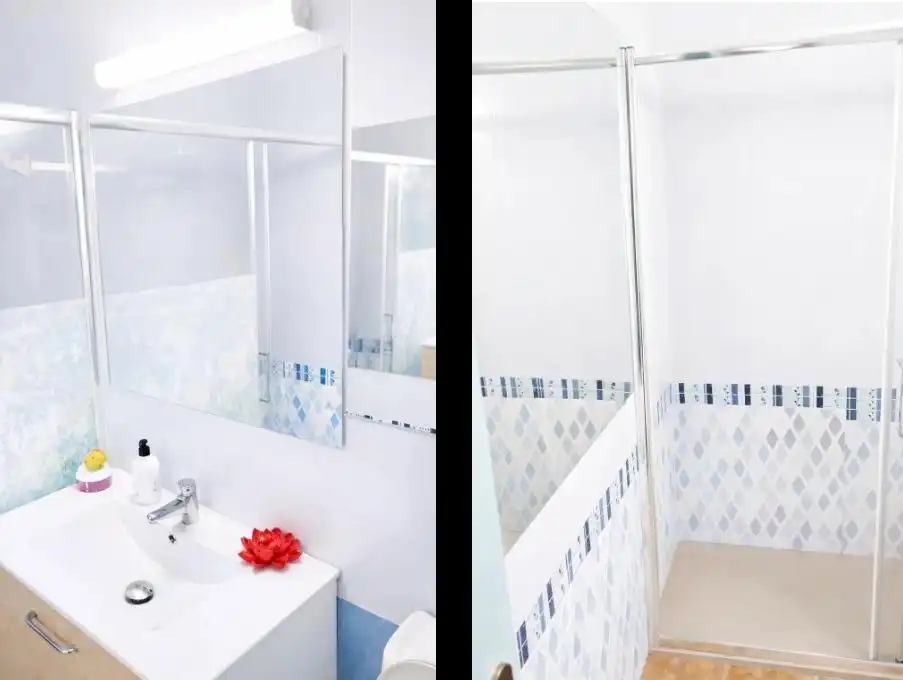 Badezimmer von Wohnungen zum Verkauf in Águilas mit Klimaanlage, Heizung und Privatgarten
