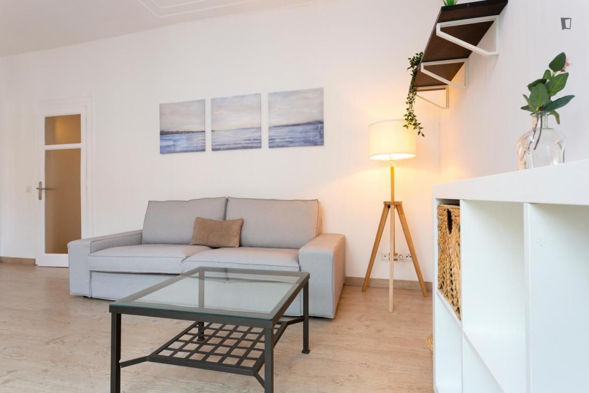 Living room of Apartment to rent in  Barcelona Capital  with Air Conditioner, Furnished and Oven