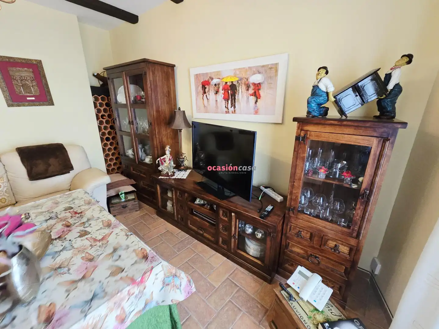 Sala de estar de Piso en venta en Pozoblanco con Aire acondicionado, Calefacción y Amueblado