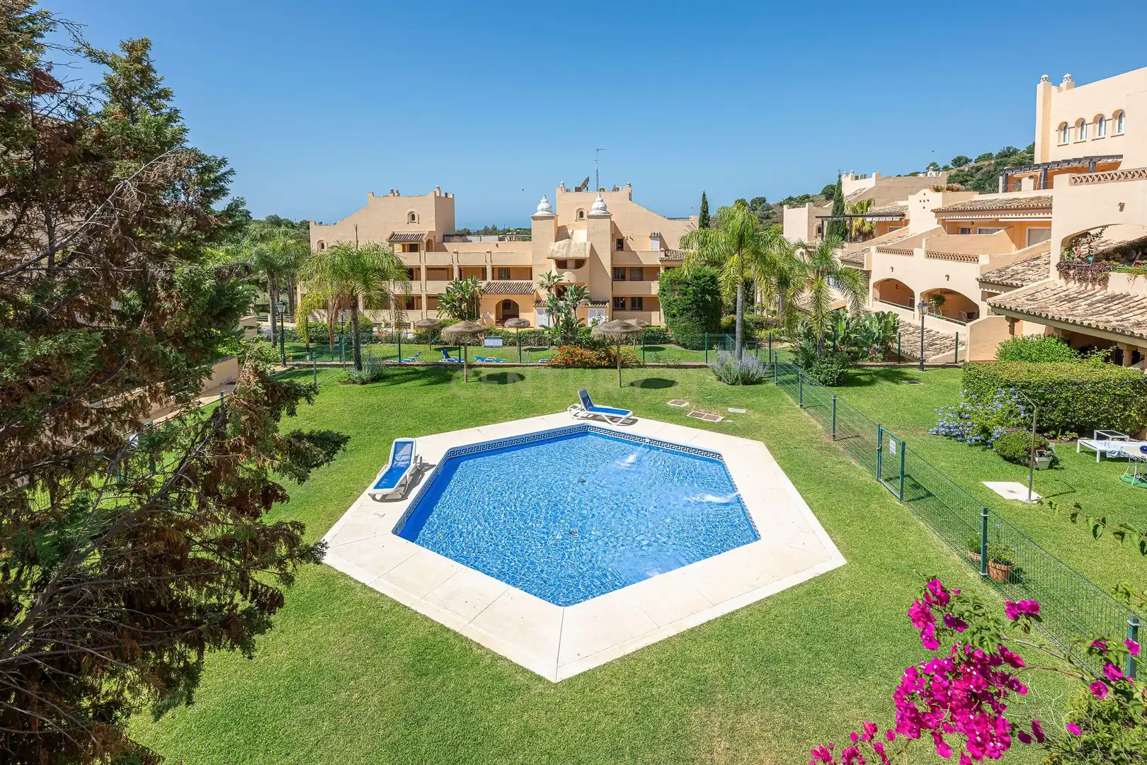 Garden of Apartments for rent in Marbella  with Air Conditioner, Private garden and Washing machine