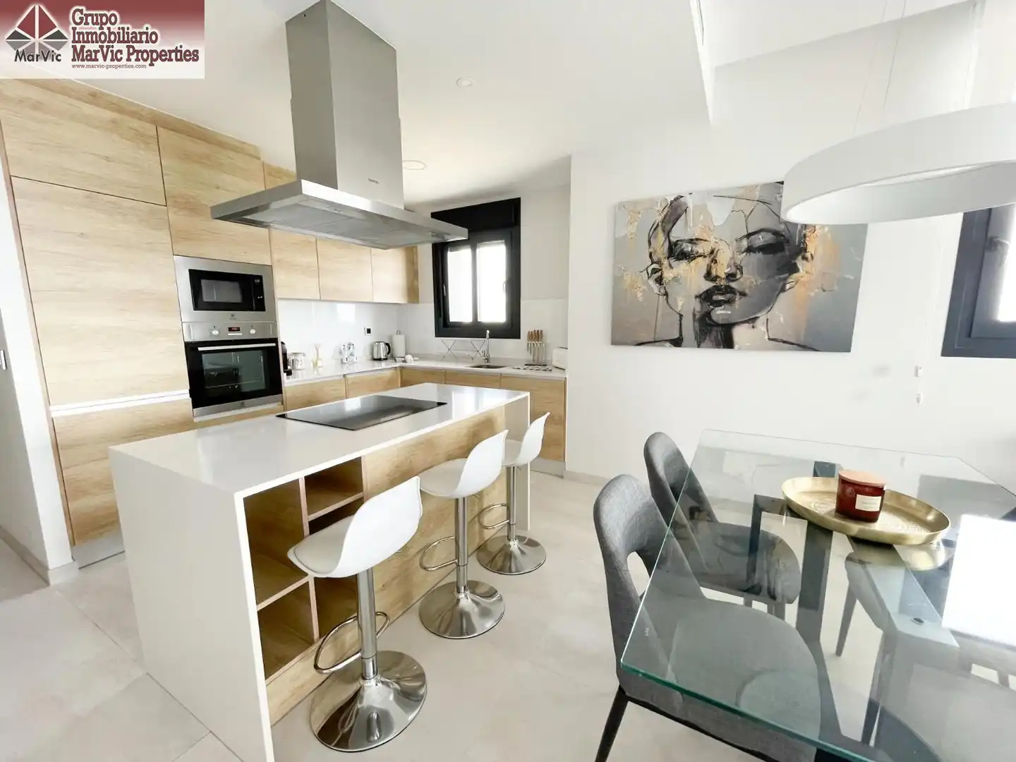 Küche von Wohnung zum Verkauf in Benidorm mit Terrasse, Möbliert und Gemeinschaftspool