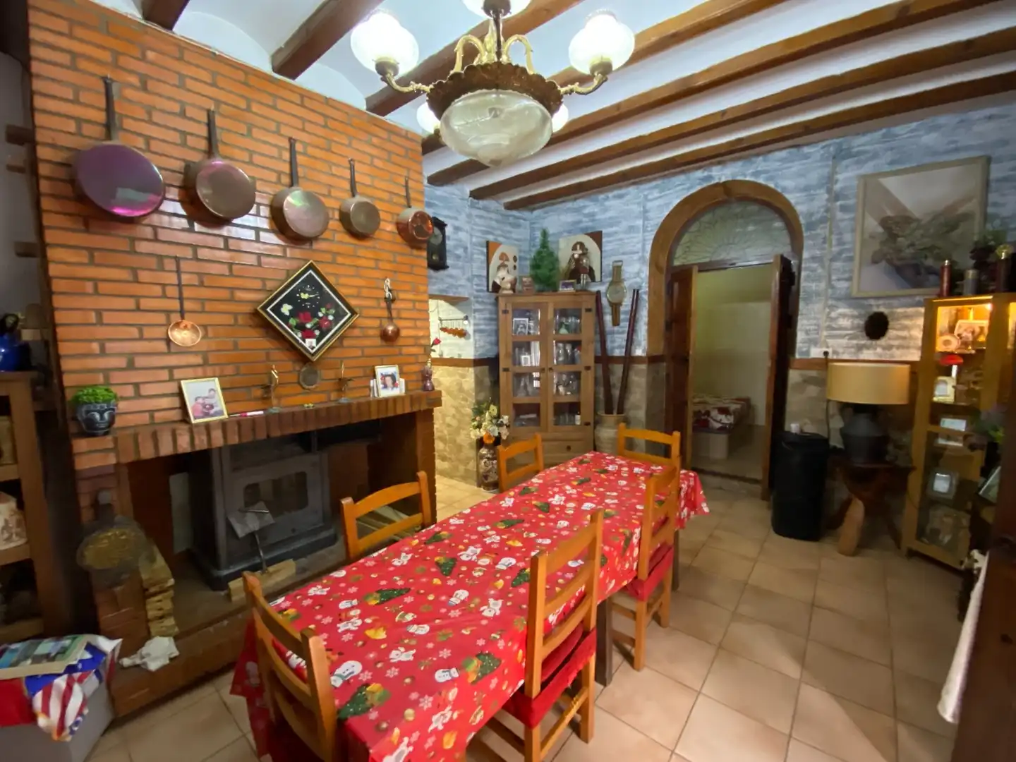 Esszimmer von Haus oder Chalet zum Verkauf in Sax mit Klimaanlage und Terrasse