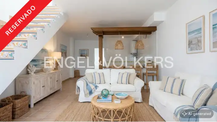 Sala de estar de Dúplex en venta en Chipiona con Aire acondicionado, Calefacción y Terraza