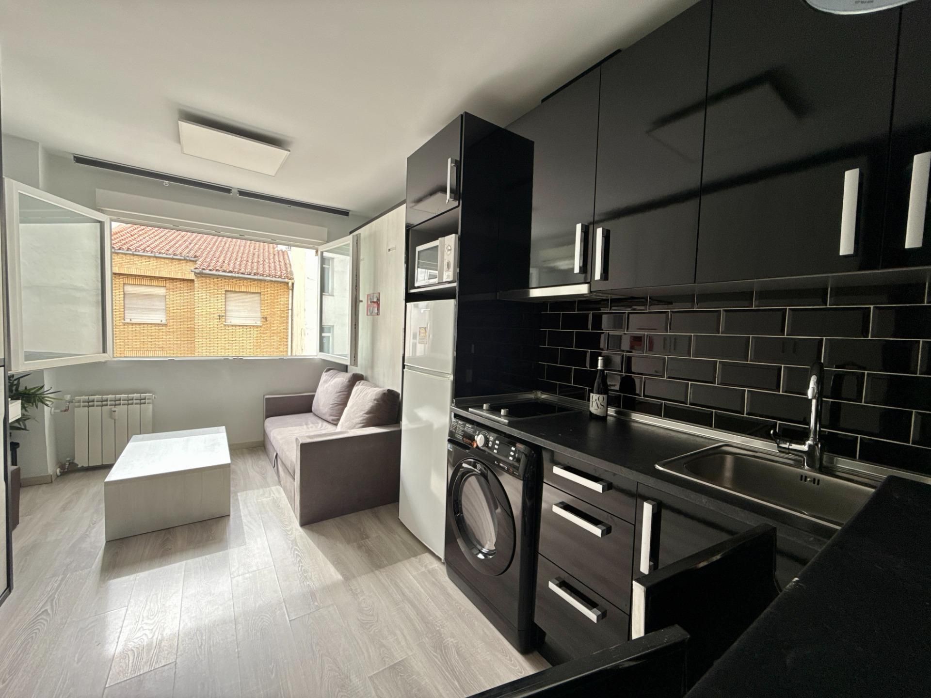 Kitchen of Apartment to rent in  Madrid Capital  with Air Conditioner and Heating