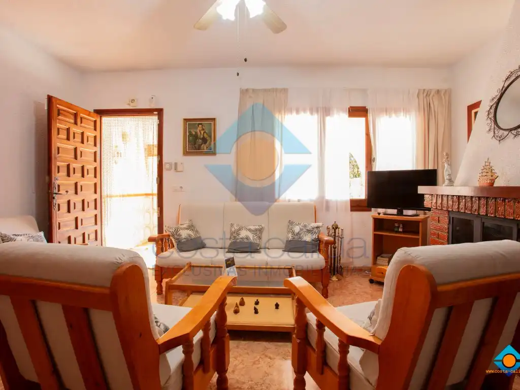 Living room of Houses for sale in Mazarrón  with Air Conditioner, Private garden and Terrace