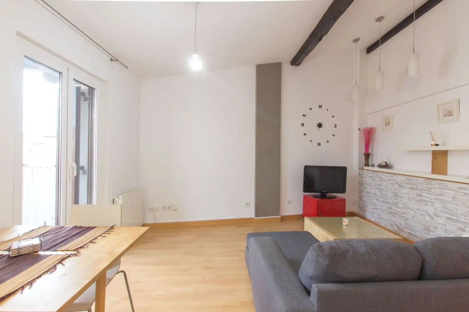 Sala de estar de Piso en venta en  Pamplona / Iruña con Calefacción y Balcón