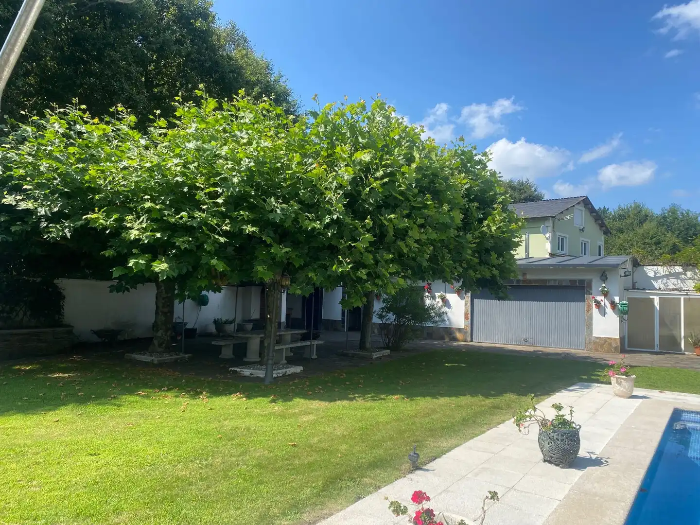 Jardín de Casa o chalet en venta en Lugo con Calefacción, Piscina y Amueblado