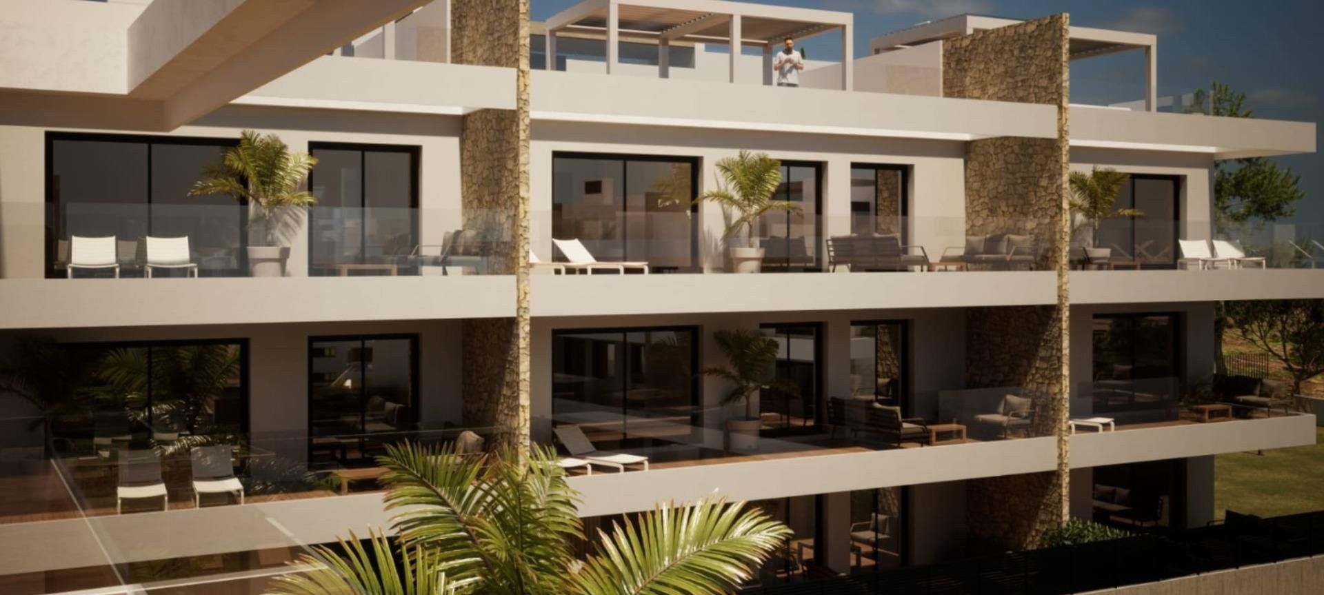 Exterior view of Attic for sale in Finestrat  with Air Conditioner, Terrace and Swimming Pool