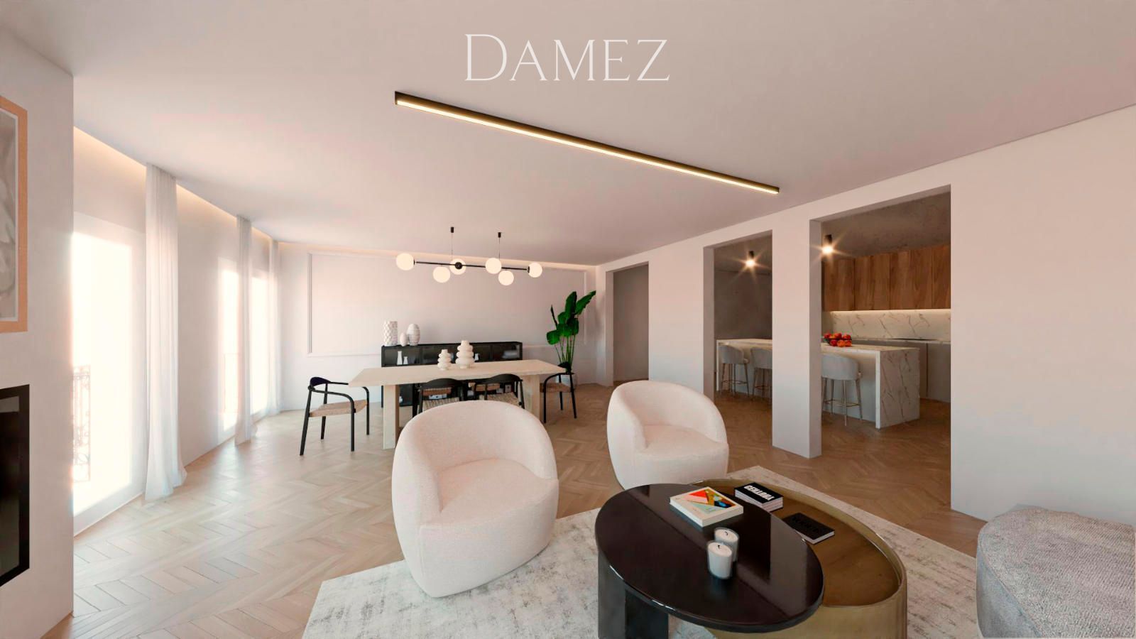 Living room of Flat for sale in  Madrid Capital  with Air Conditioner, Heating and Storage room