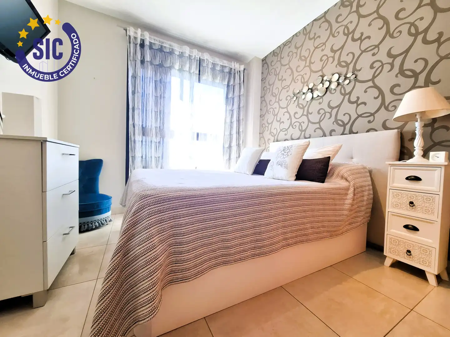 Bedroom of Flat for sale in Castellón de la Plana / Castelló de la Plana  with Air Conditioner, Heating and Private garden
