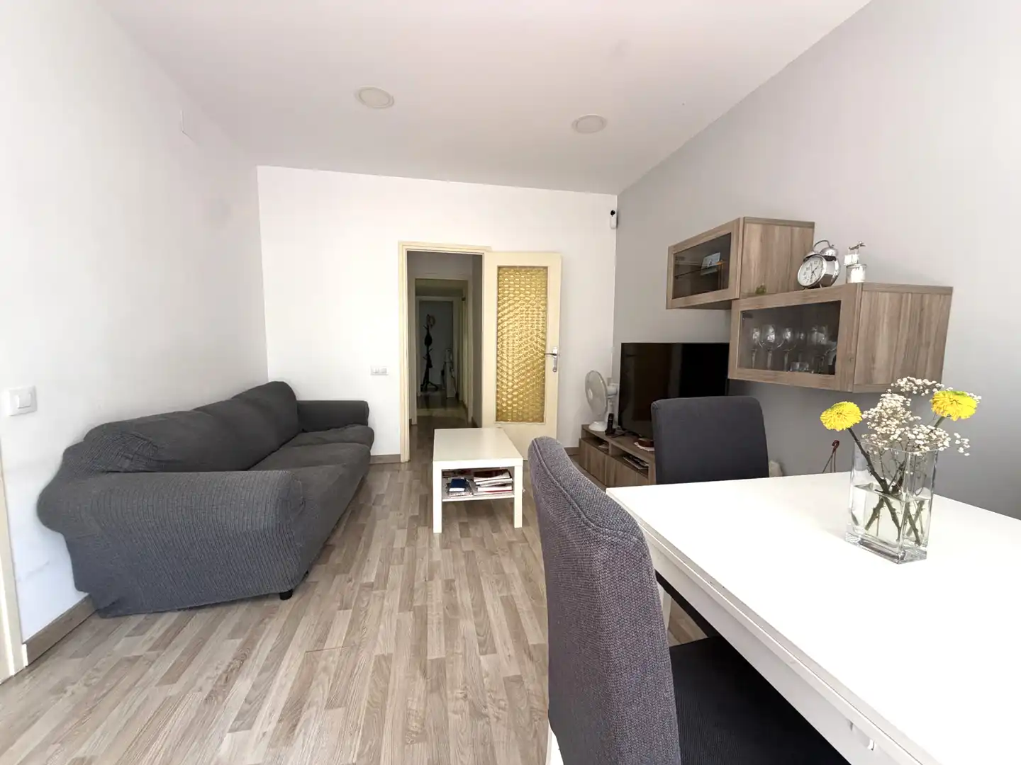 Sala de estar de Piso en venta en Barcelona con Balcón
