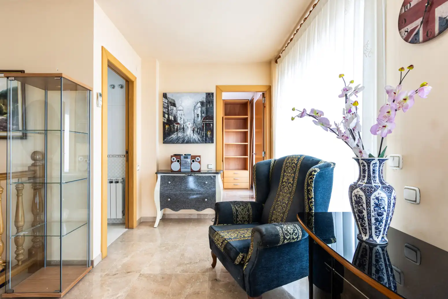 Sala d'estar de Àtic en venda en Terrassa amb Calefacció, Terrassa i Balcó