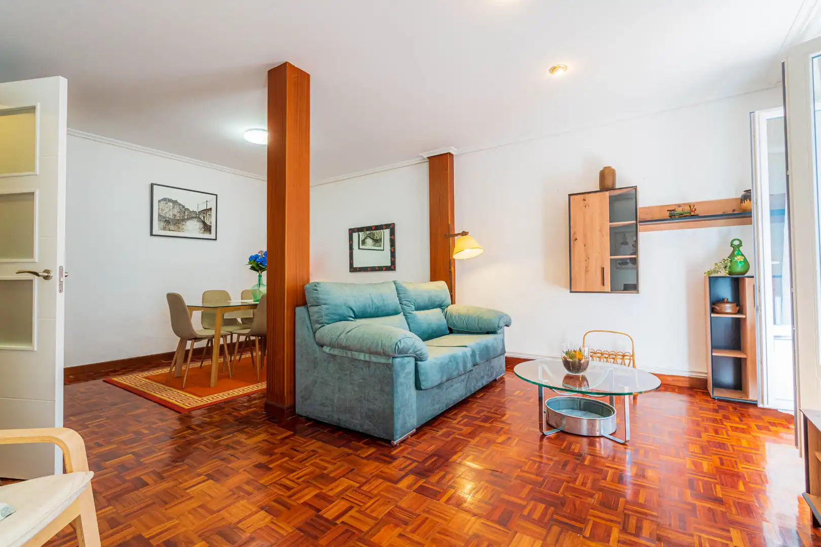 Sala de estar de Piso en venta en Santander con Calefacción, Parquet y Terraza