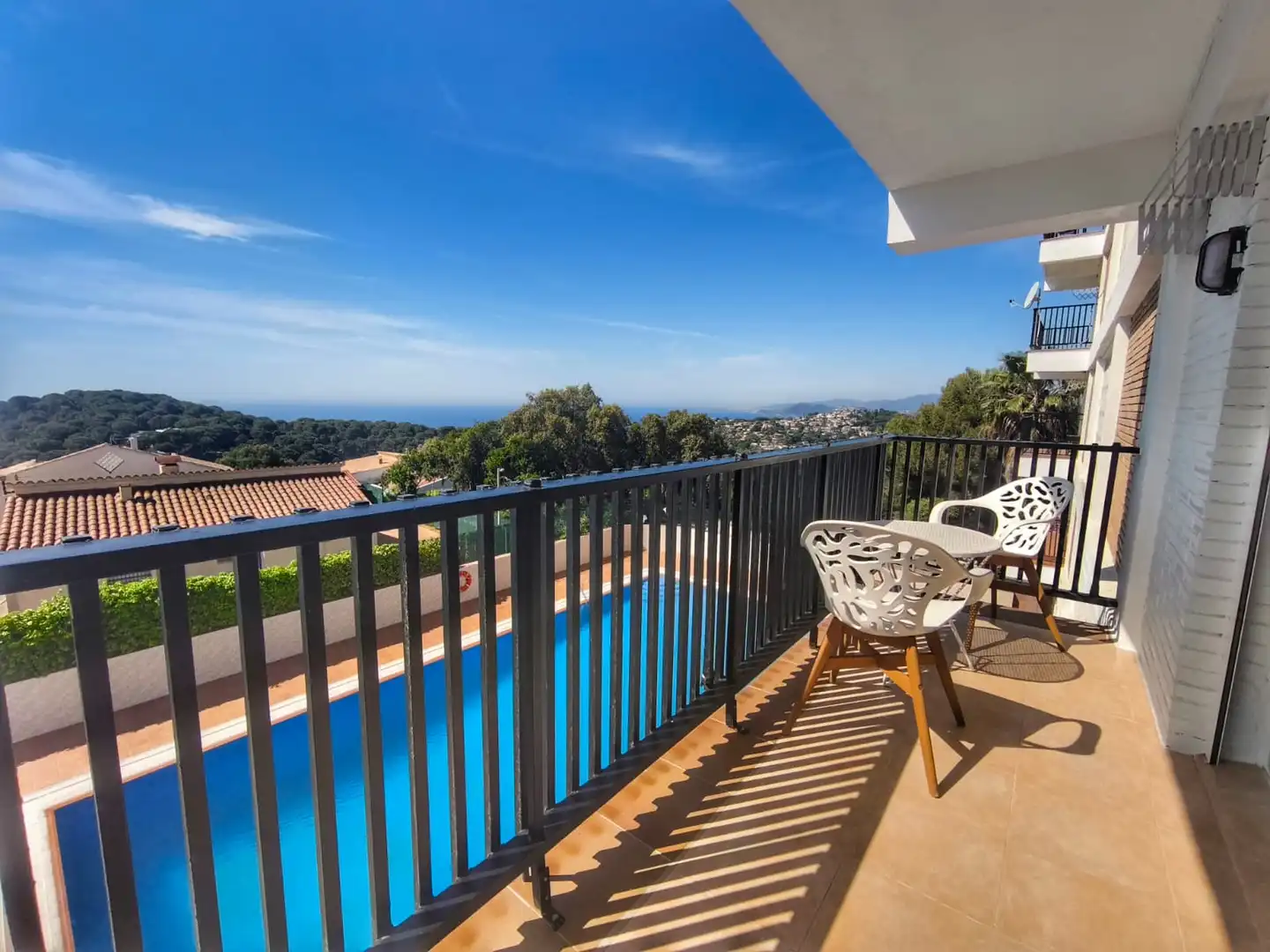Terrasse von Wohnung zum Verkauf in Lloret de Mar mit Heizung, Privatgarten und Terrasse