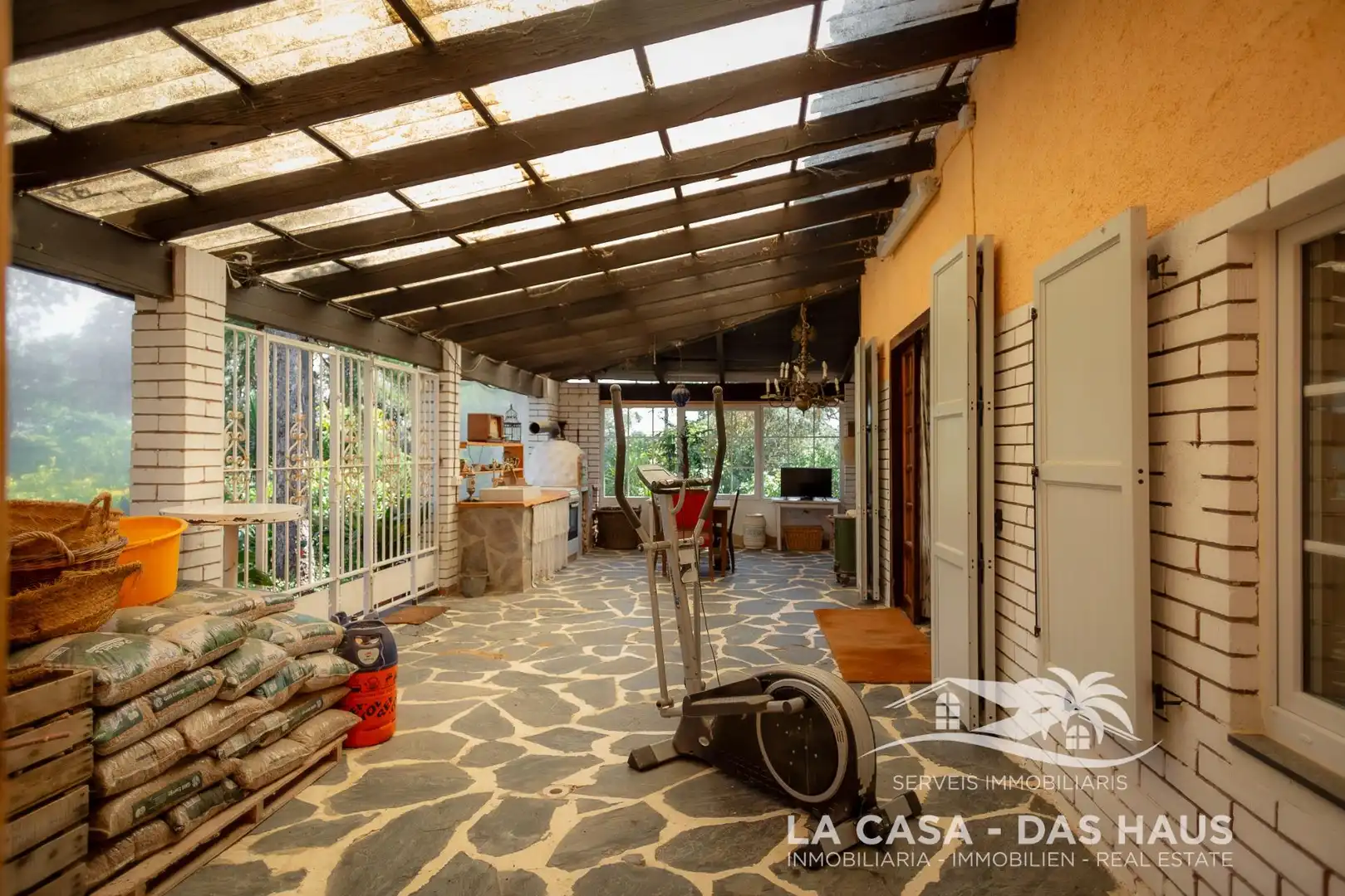 Terraza de Finca rústica en venta en Maçanet de la Selva