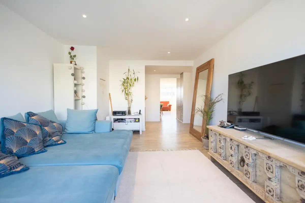 Wohnzimmer von Wohnung zum Verkauf in Eivissa mit Klimaanlage, Heizung und Privatgarten