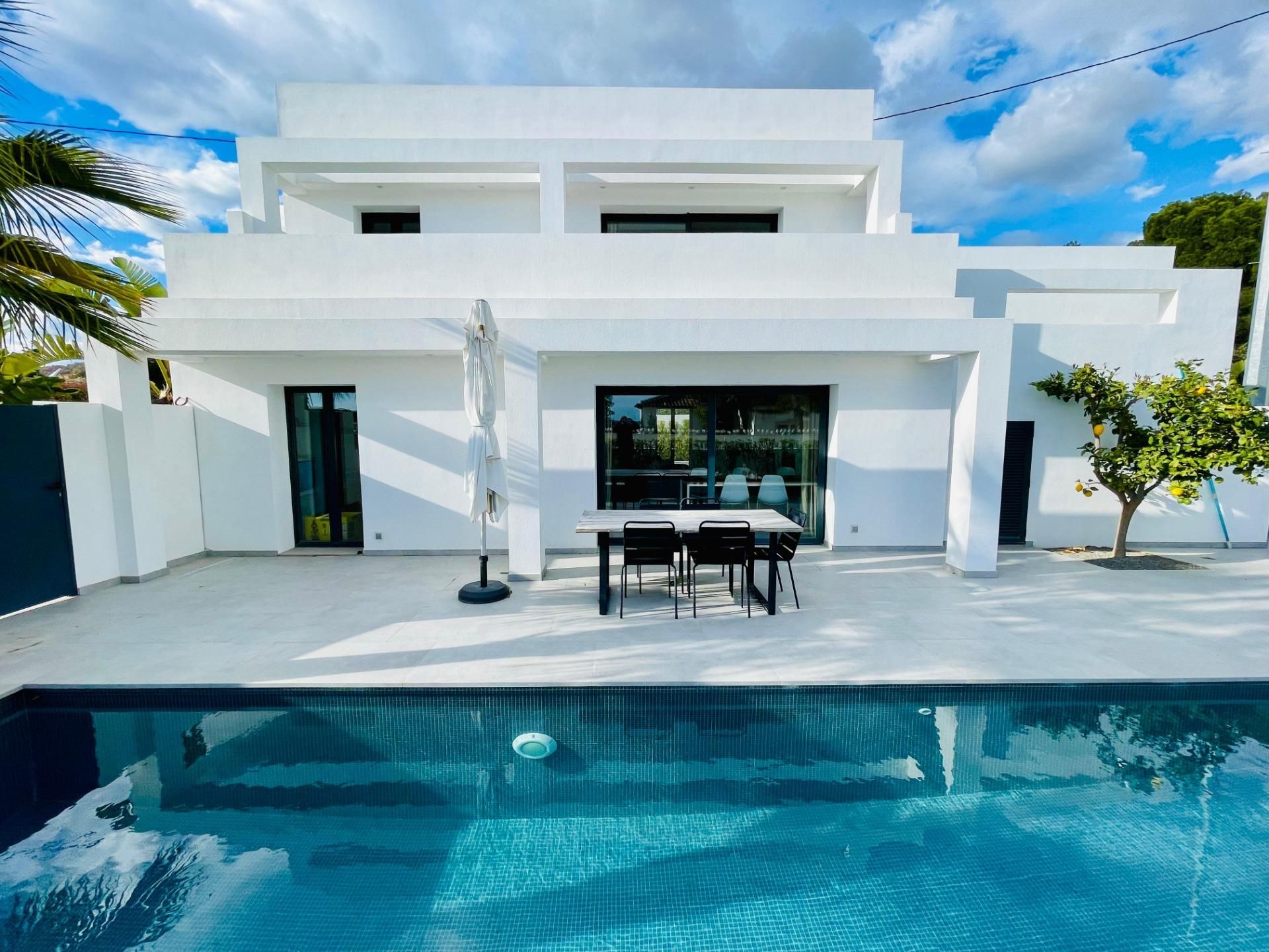Piscina de Casa o xalet en venda en Benissa amb Aire condicionat, Jardí privat i Terrassa