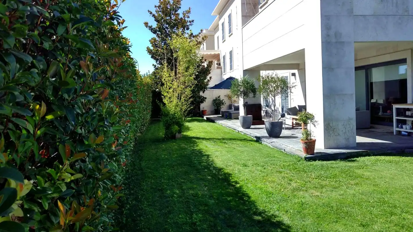 Garden of Ground floor for rent in Madrid  with Air Conditioner, Heating and Private garden