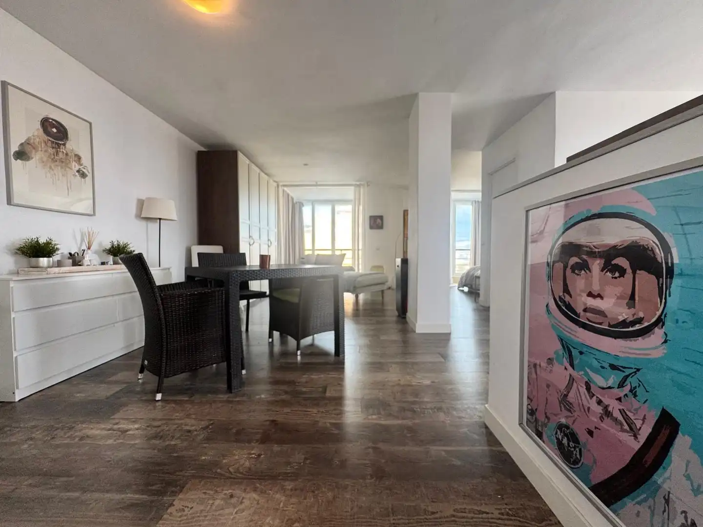 Sala d'estar de Pis en venda en  Palma de Mallorca amb Moblat, Microones i Balcó