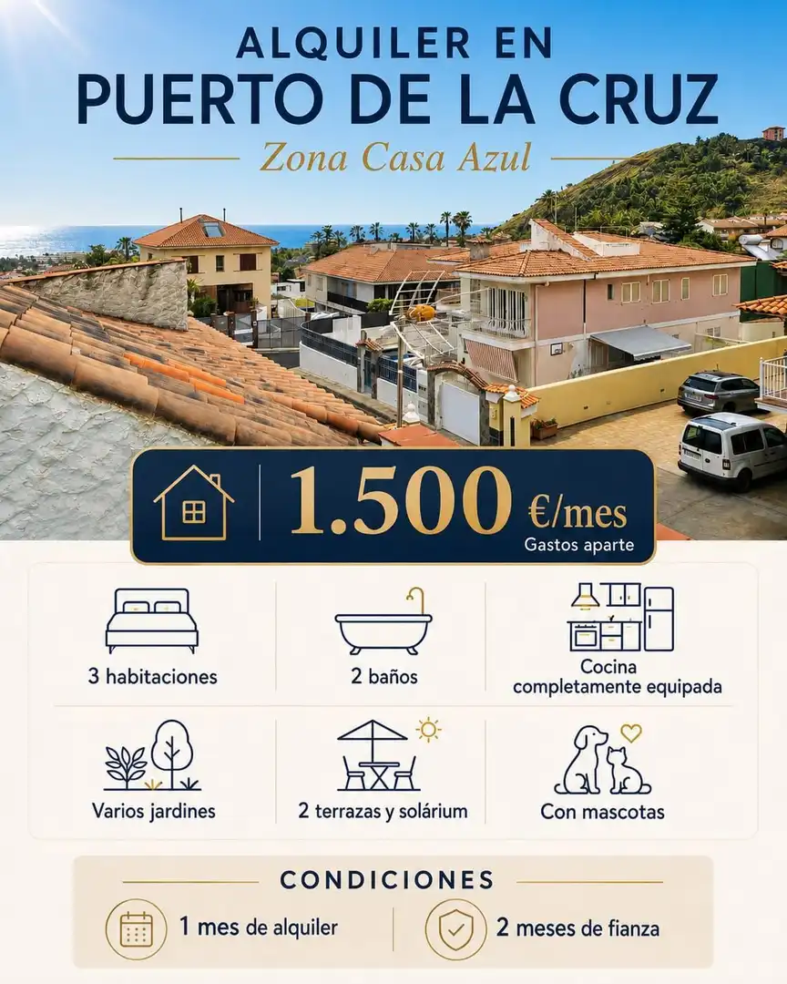 Dúplex con jardín en alquiler en La Perdoma - San Antonio - Benijos