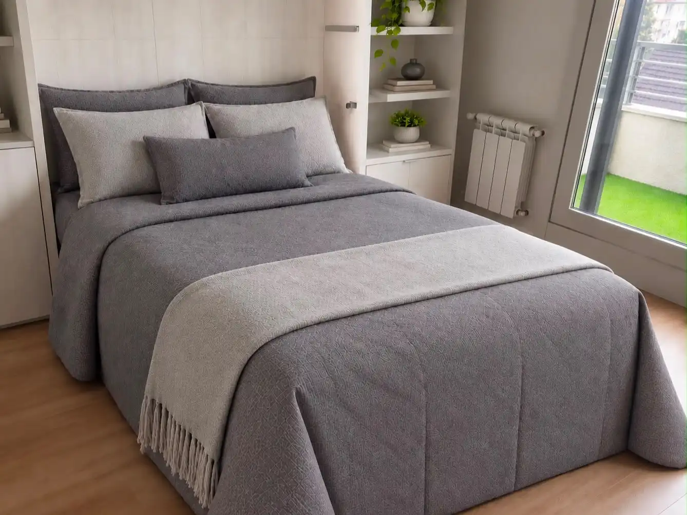 Schlafzimmer von Maisonette zum Verkauf in Ourense Capital  mit Klimaanlage, Terrasse und Balkon