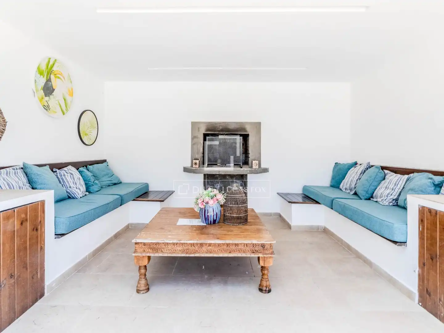 Sala de estar de Finca rústica en venta en Canyelles con Aire acondicionado, Calefacción y Jardín privado