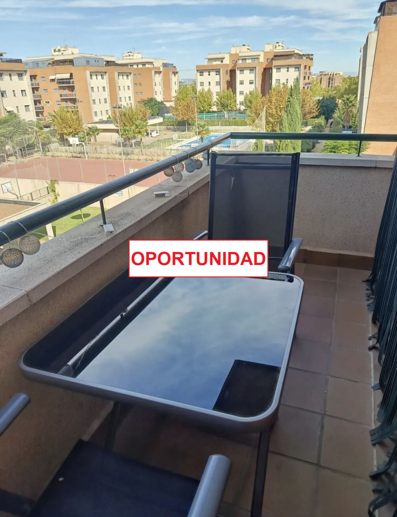 Terraza de Piso de alquiler en Ciudad Real Capital con Aire acondicionado, Terraza y Piscina
