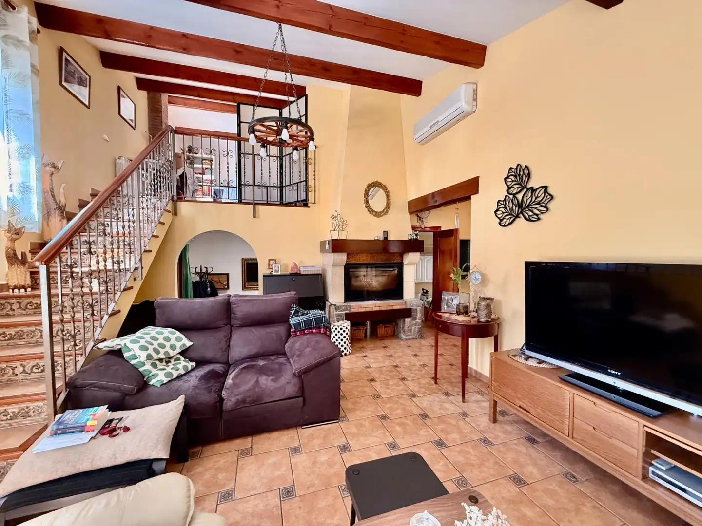 Sala de estar de Casa o chalet en venta en L'Ametlla del Vallès con Calefacción, Jardín privado y Terraza