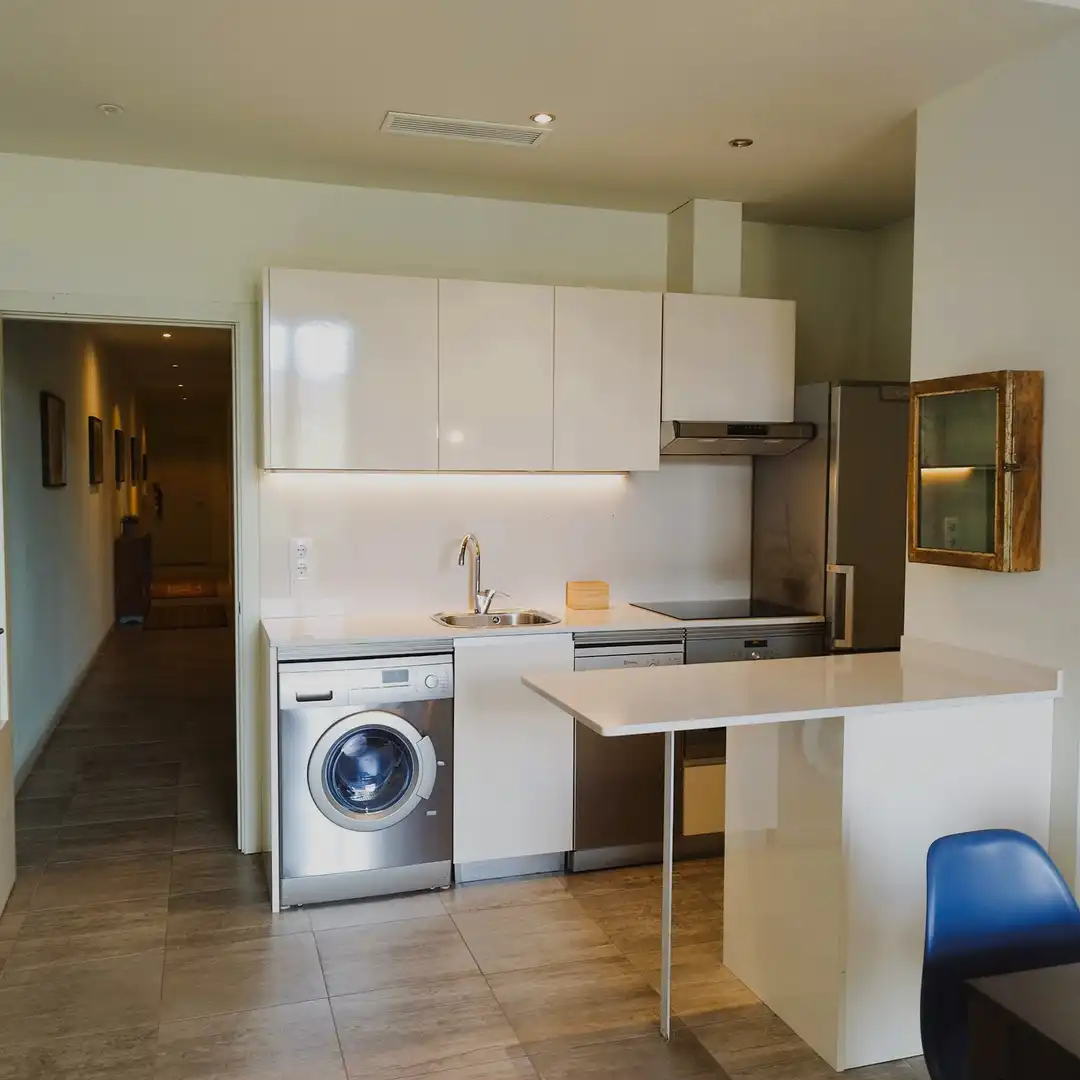 Küche von Wohnung zur Miete in Barcelona mit Klimaanlage, Heizung und Möbliert